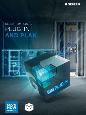 Plug-in and plan. Geberit BIM plug-in.