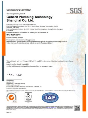 SGS Certificate China ISO 9001-4001-45001