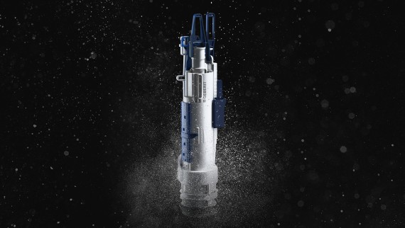 Geberit type 212 flush valve with water drop (© Geberit) Geberit type 212 flush valve with water drop (© Geberit)