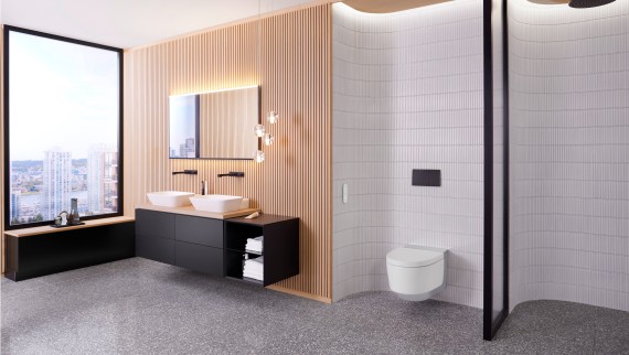 Geberit AquaClean Mera in chrome Geberit AquaClean Mera in chrome