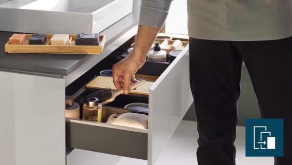 More storage space in the bathroom thanks to drawer inserts More storage space in the bathroom thanks to drawer inserts