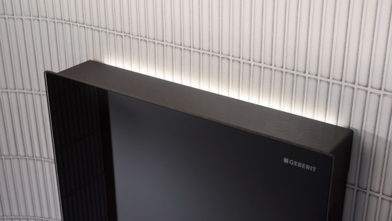 Geberit Monolith avec lumière d’orientation à LED Geberit Monolith avec lumière d’orientation à LED