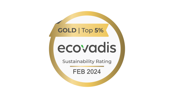 Gold medal from EcoVadis for Geberit's sustainability management (© Geberit) Gold medal from EcoVadis for Geberit's sustainability management (© Geberit)