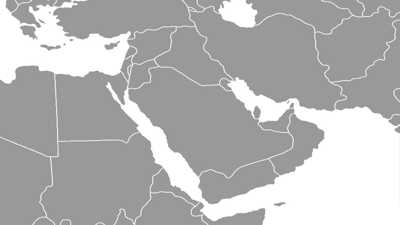 Map of Middle East Map of Middle East