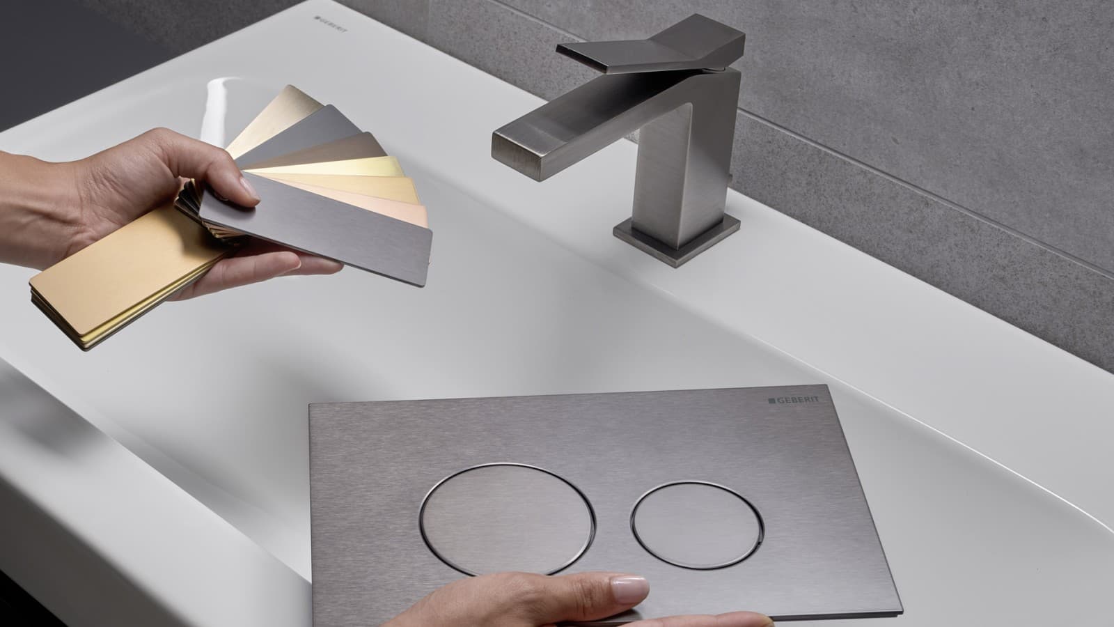 Various finish options matching the tap Various finish options matching the tap