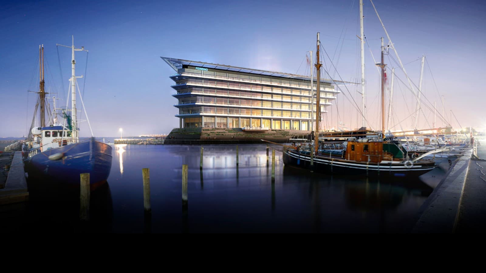 With a beautiful view of the Öresund see gate between Kopenhagen and Malmö: the new headquarters of Ferring Pharmaceuticals (©Foster&Partners) With a beautiful view of the Öresund see gate between Kopenhagen and Malmö: the new headquarters of Ferring Pharmaceuticals (©Foster&Partners)